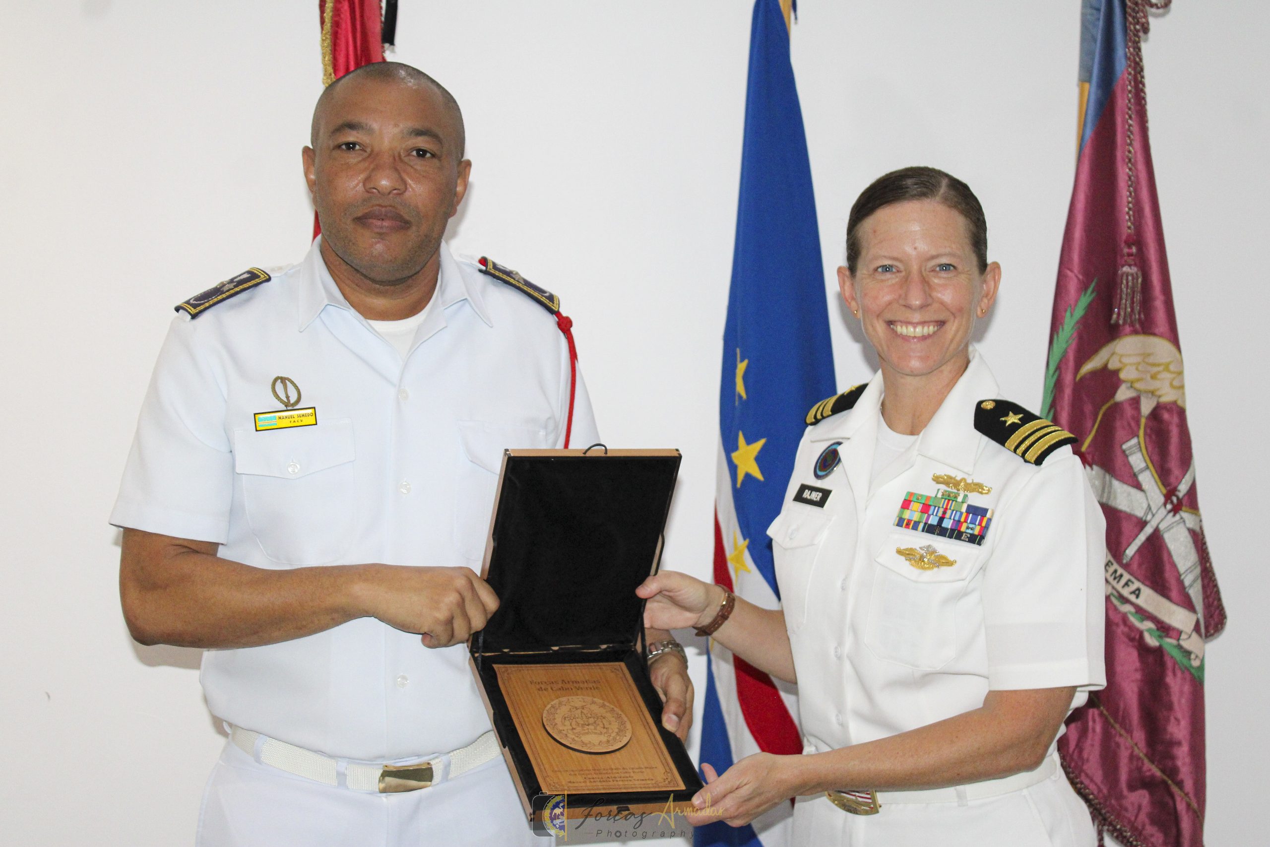 CEMFA recebe visita de despedida da Chefe cessante do Grupo Militar dos Estados Unidos em Cabo Verde e apresentação da sua sucessora